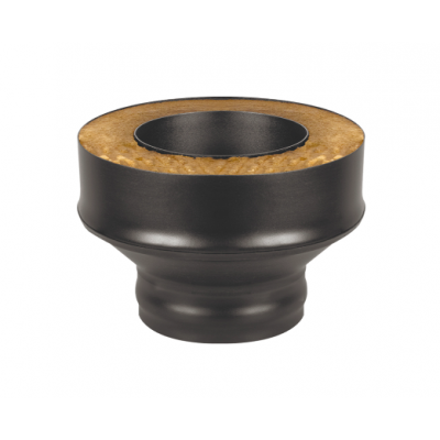 Старт-сэндвич BLACK (AISI 430/0,8мм) (ПМ) диаметр дымохода: 115х200 мм